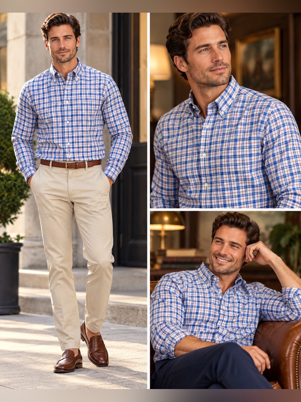 Brooks Brothers Men’s 17.5 33 Traditional Fit Non-Iron Supima Cotton Plaid Shirt